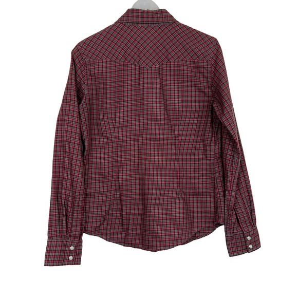 Civilianaire Snap Front Western Plaid Shirt Size Small - Picture 7 of 11